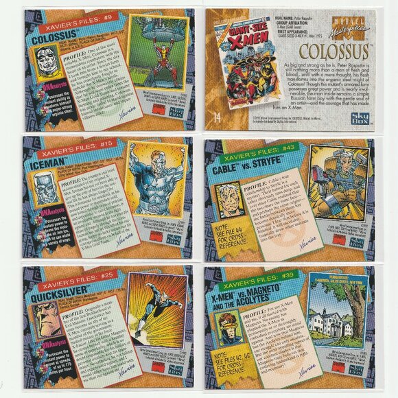 1992-93 X-MEN Vintage Skybox Marvel Cable Colossus Iceman Lot --3FOR$25-- - Picture 2 of 2